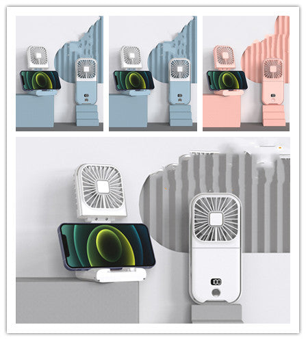 Folding Portable Digital Display Handheld Small Fan.